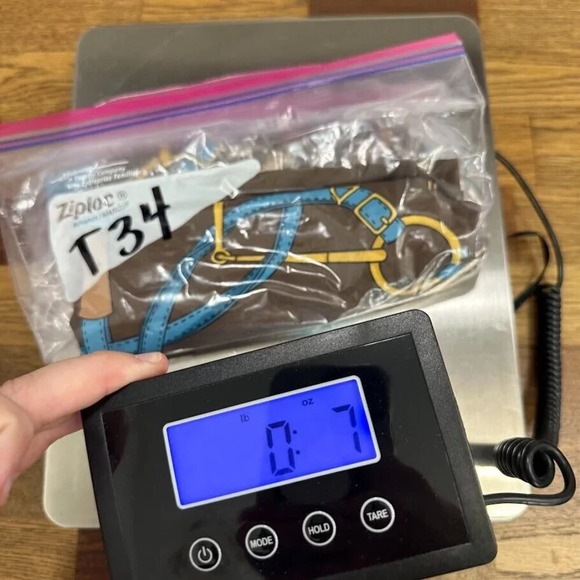 J Mclaughlin Womens Signature Shirt Small Brown Crew‎ Neck Stretch Chain NEW - Picture 7 of 7